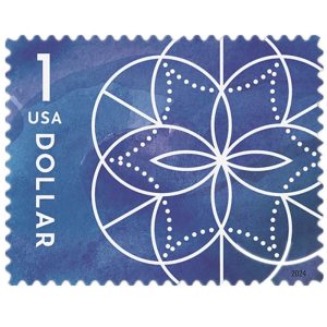 $1 Floral Geometry Stamps